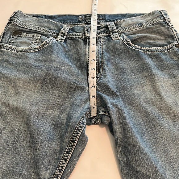 Silver Jeans Gordie Straight Leg Relaxed Size 34 - Picture 5 of 16